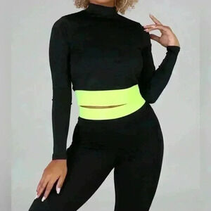 Mock Neck Crop Top